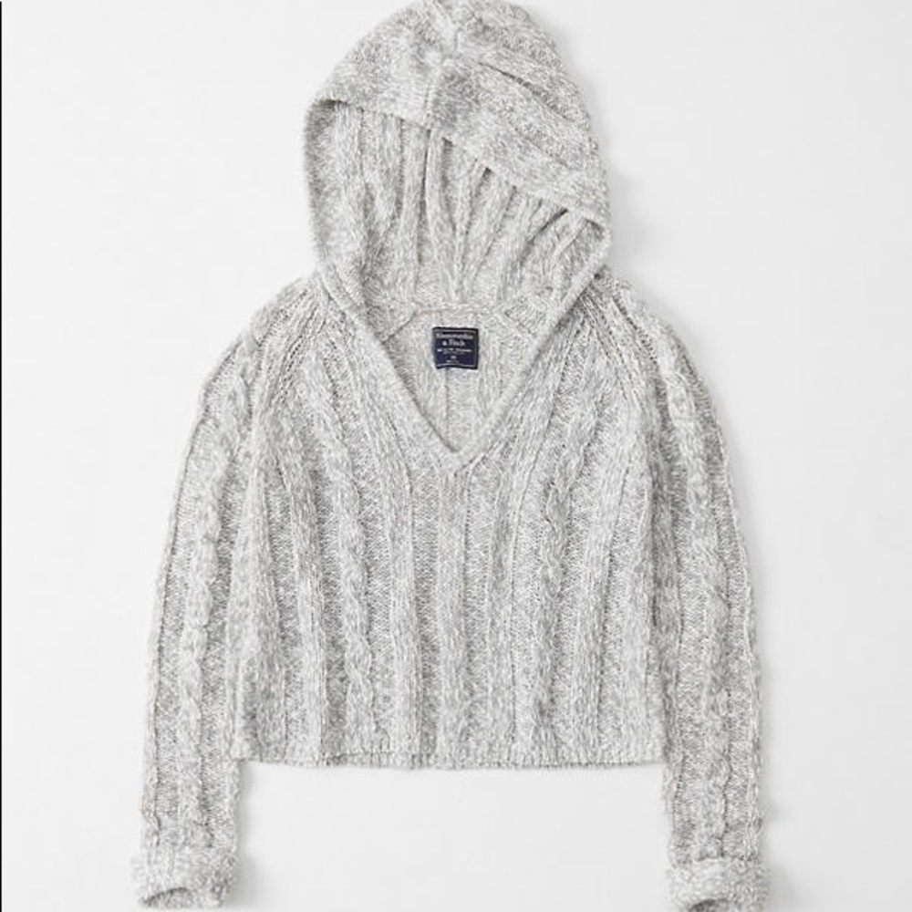 A & F Hooded Gray Sweater - size M (NWT)